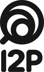 I2P Vertical black logo